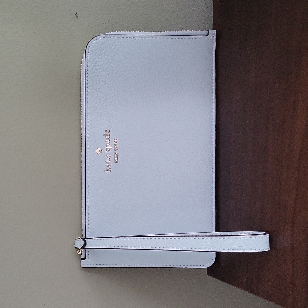 Kate Spade baby blue wristlet